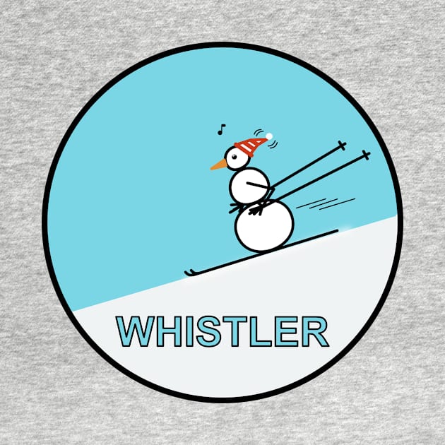 Frosty the Snowman skiing in Whistler. by Musings Home Decor